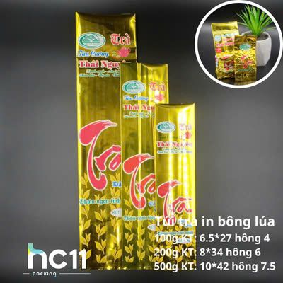 Túi Đựng Trà 100g in